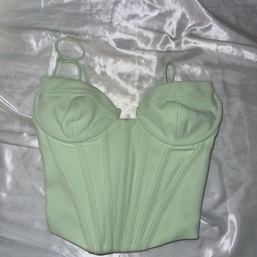 Mint Green Corset Top